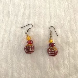 Bohemian clay earrings!! ❤️